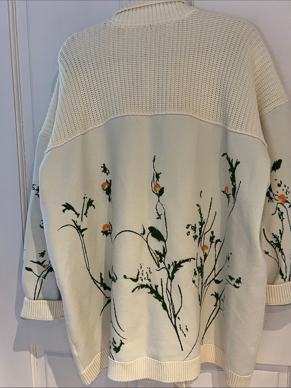 Anthropologie XL cotton  heavy sweater - Picture 4 of 6